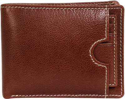 

AzraJamil Men Brown Genuine Leather Wallet(3 Card Slots), Mid brown