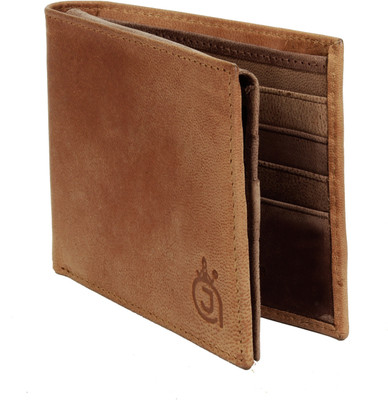 

AzraJamil Men Brown Genuine Leather Wallet, Tan