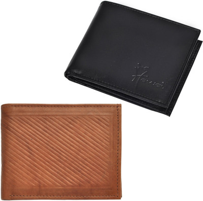 

Hawai Men Black, Brown Genuine Leather Wallet(9 Card Slots)