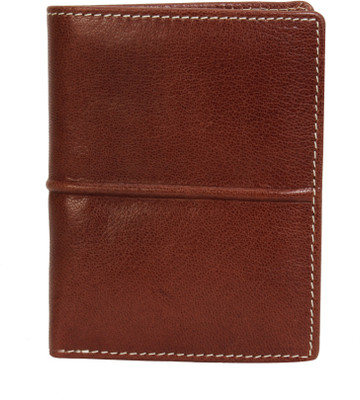 

AzraJamil Men Brown Genuine Leather Wallet(5 Card Slots), Mid brown
