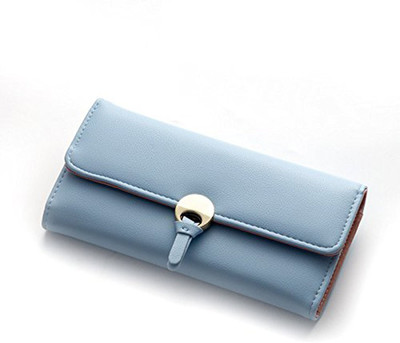 

Satyam Kraft Women Casual, Formal Blue Artificial Leather Wallet(10 Card Slots)