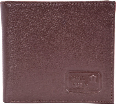 

Bill Fold Men Brown Genuine Leather Wallet(15 Card Slots), Brawn