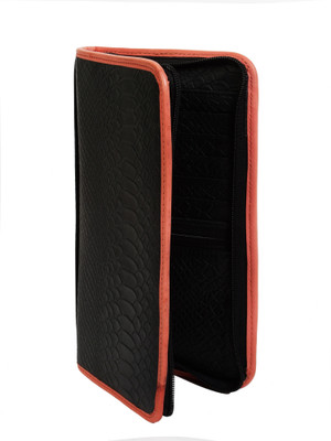 

AzraJamil Women Black, Red Genuine Leather Wallet(7 Card Slots)
