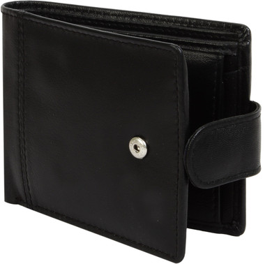 

AzraJamil Men Black Genuine Leather Wallet(3 Card Slots)