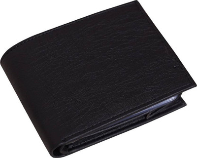 

SHAR Men Black Artificial Leather Wallet(9 Card Slots)