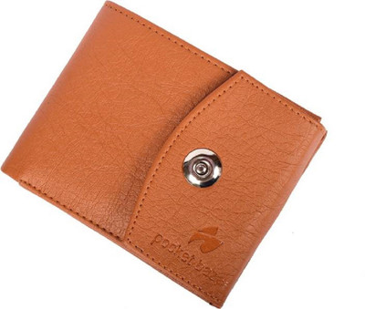 pocket bazar Men Tan Artificial Leather Wallet(6 Card Slots)