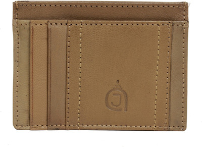 

AzraJamil Men Green Genuine Leather Wallet(4 Card Slots), Olive