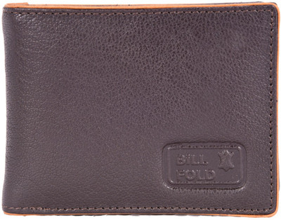 

Bill Fold Men Brown Genuine Leather Wallet(7 Card Slots)