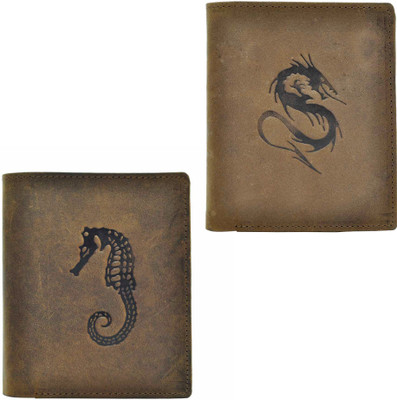 

Hawai Men Tan Genuine Leather Wallet(12 Card Slots)