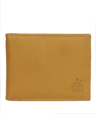 

AzraJamil Men Brown Genuine Leather Wallet(8 Card Slots), Tan