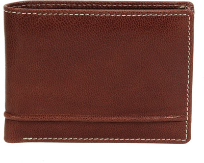 

AzraJamil Men Brown Genuine Leather Wallet(3 Card Slots), Mid brown