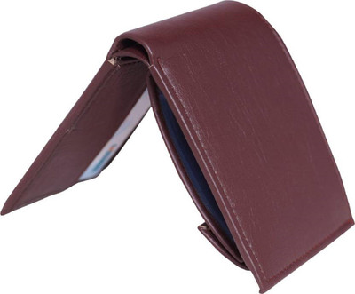 

SHAR Men Brown Artificial Leather Wallet(5 Card Slots)