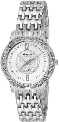 

Wanton K-11 Silver metal strap unique design dial watch for women Watch - For Girls