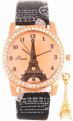 

Weven Red Eiffel Tower Paris Watch - For Women