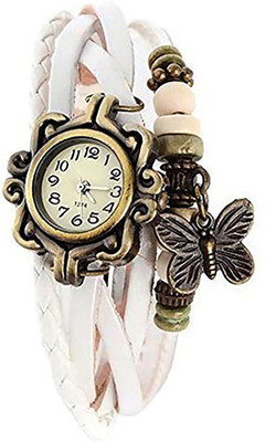

Justice Fashion breslate pattern multi designer white colour watch for women and girls Watch - For Girls
