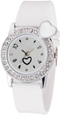 

Miss Perfect Blue Heart AD Pu Analog Watch Watch - For Women