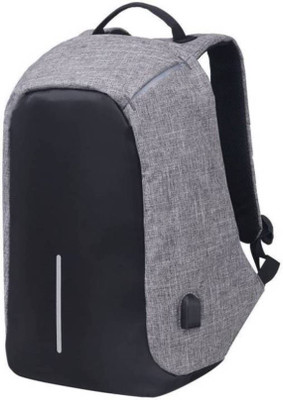 

Benison India ™Anti Theft Laptop Backpack, Business Travel Laptop Backpack with USB Charging Port for Women and Men, Water Resistant College School Computer Backpack Daypack Fits 15.6 Inch Laptop and Notebook Waterproof Multipurpose Bag (Grey, 12 L) 12 L 