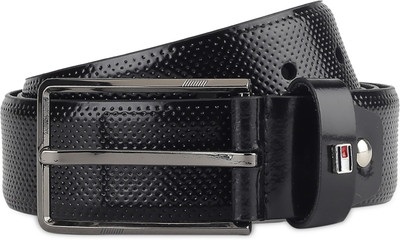 

Tommy Hilfiger Men Black Genuine Leather Belt