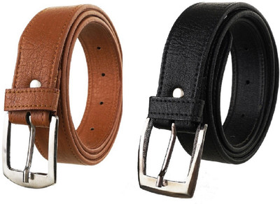 

Thrill N Thunder Men Casual, Party, Formal Black, Brown Synthetic Belt