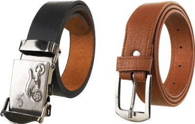 

Thrill N Thunder Men Casual, Party, Formal Brown, Black Synthetic Belt