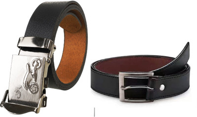 

Thrill N Thunder Men Casual, Party, Formal Black Synthetic Belt