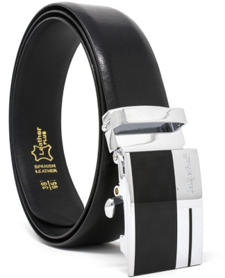 

Leather Plus Men Formal Black Genuine Leather Belt