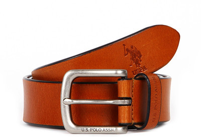 

U.S. Polo Assn Men Tan Genuine Leather Belt