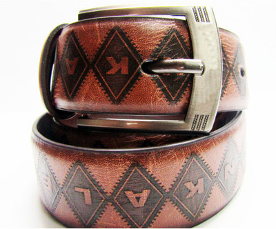

Peacock Mundkar Men Brown Artificial Leather Belt