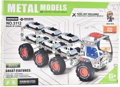 

Tokenz 244 Pcs Car Carrier Trailer Assembly Set(Multicolor)