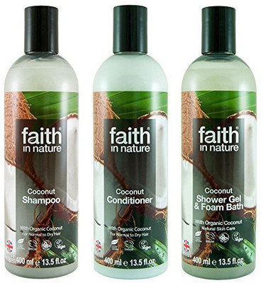 

Faith In Nature Coconut Shampoo Conditioner & Shower Gel Trio(400 ml, Pack of 3)