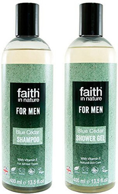 

Faith In Nature For Men Blue Cedar Shampoo & Shower Gel Duo(400 ml, Pack of 2)