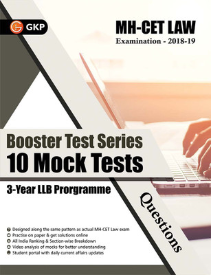 Mh-Cet Law Examination 2018 Booster Test Series10 Mock Tests  - 3 - Year LLB Prorgramme 1 Edition(English, Paperback, unknown)