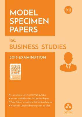 Model Specimen Papers for Business Studies  - ISC Class 12 for 2019 Examination(English, Paperback, Oswal Publishers)