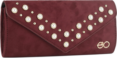 

E2O Casual Maroon Clutch