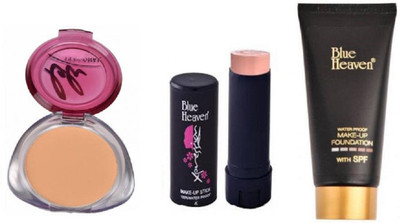 

Blue Heaven personal compact ,panstick concealer with oil free foundation(Set of 3)