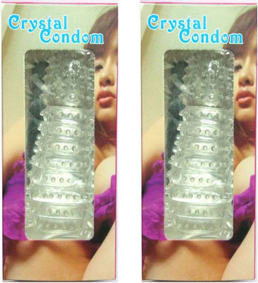 Rufus Washable & Reusable Silicone Made Imported Condom(Set of 2, 2S)