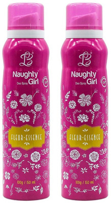 

LB Naughty Girl Fleur Essence (Pack Of 2) Body Spray - For Women(150 ml, Pack of 2)