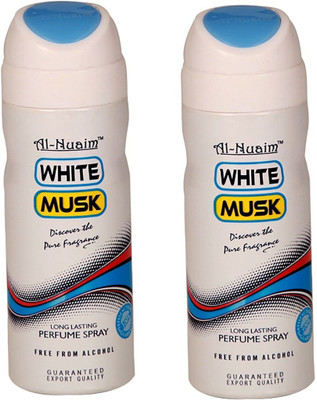 

Al Nuaim white musk Deodorant Spray - For Men & Women (200 ml) Deodorant Spray - For Men & Women(400 ml, Pack of 2)