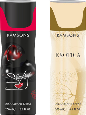 

Ramsons Sexy, Extoca Deodorant Spray - For Men(200 ml, Pack of 2)