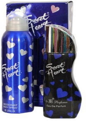 

JBJ Exotic Sweet Heart Blue Combo of Perfume and Deo for unisex - 100+150 ml Perfume Body Spray - For Men & Women(250 ml)