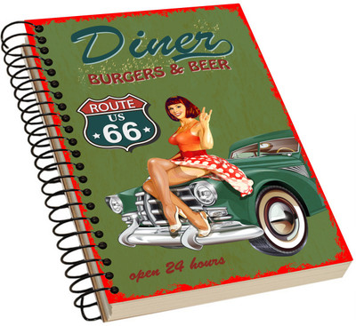 

KINAAZ A5 Notebook(Vintage Acrylic Notebook, Multicolor)