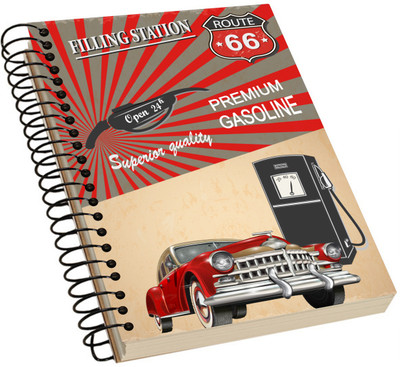 

MAKCHINO A5 Notebook(Vintage Acrylic Notebook, Multicolor)