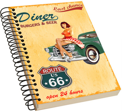 

KINAAZ A5 Notebook(Vintage Acrylic Notebook, Multicolor)