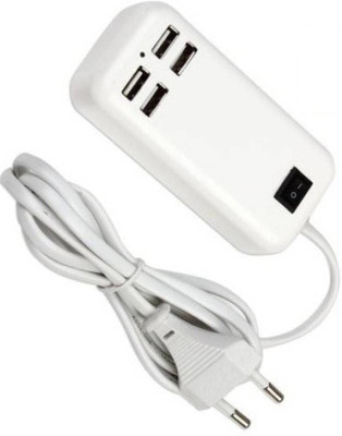 

BB4 USB 4 PORTS DESKTOP TRAVEL HUB 1.5M LINE WALL POWER USB BATTERY CHARGER(White)