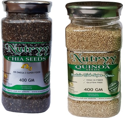 

NUTRYY Chia Seeds, Quinoa Seeds(800 g, Pack of 2)