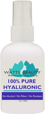 

Watts Beauty Anti Aging Wrinkle Filler of 100% Pure Hyaluronic Acid for Face - No Alcohol, No Parabens, Vegan & USA - HA Is Not a Harsh Acid, HA is Present in Every Area of Our Body and Simply Decreases with Age Causing Sagging, Wrinkles, Dry Skin & Fine 
