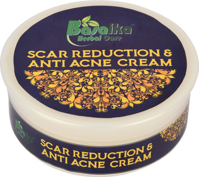 

Basaika Herbal Care Anti acne & Scar reduction cream, 100% Natural Ingredeints & Parabeen Free (Anti-Acne | Scar Reduction |Oil Control | Acne Control & Removal | Healthy And Vibrant Skin) Ideal for Men & Women(120 g)
