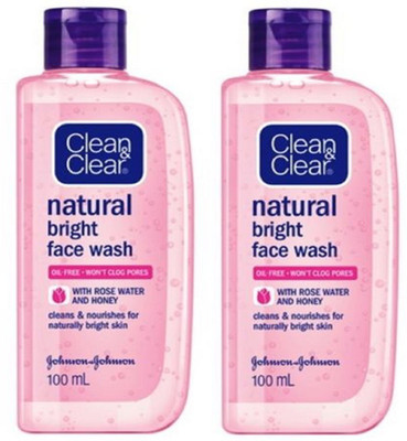

Clean & Clear natural bright Face Wash 100ml + 100ml (PACK OF 2 PC) Face Wash(200 ml)