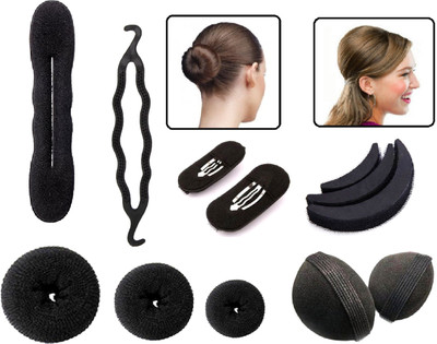 60% OFF on Out Of Box 12-in-1 Hair Accessories Combo Puff Bumpits 7 Pieces With 3 Piece Different Size Donut Buns, 2 Magic Bun Maker Hair Accessory Set(Black) on Flipkart 60% OFF on Out Of Box 12-in-1 Hair Accessories Combo Puff Bumpits 7 Pieces With 3 Piece Different Size Donut Buns, 2 Magic Bun Maker Hair Accessory Set(Black) on Flipkart