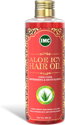 

IMC Aloe ICY Hair Oil ( Enriched with Bhringraj, Brahmi, Aloe Vera, Amla, Neem, Gudhal pushp, Nagarmotha, Menthol and Kapoor. ) Hair Oil(200 ml)